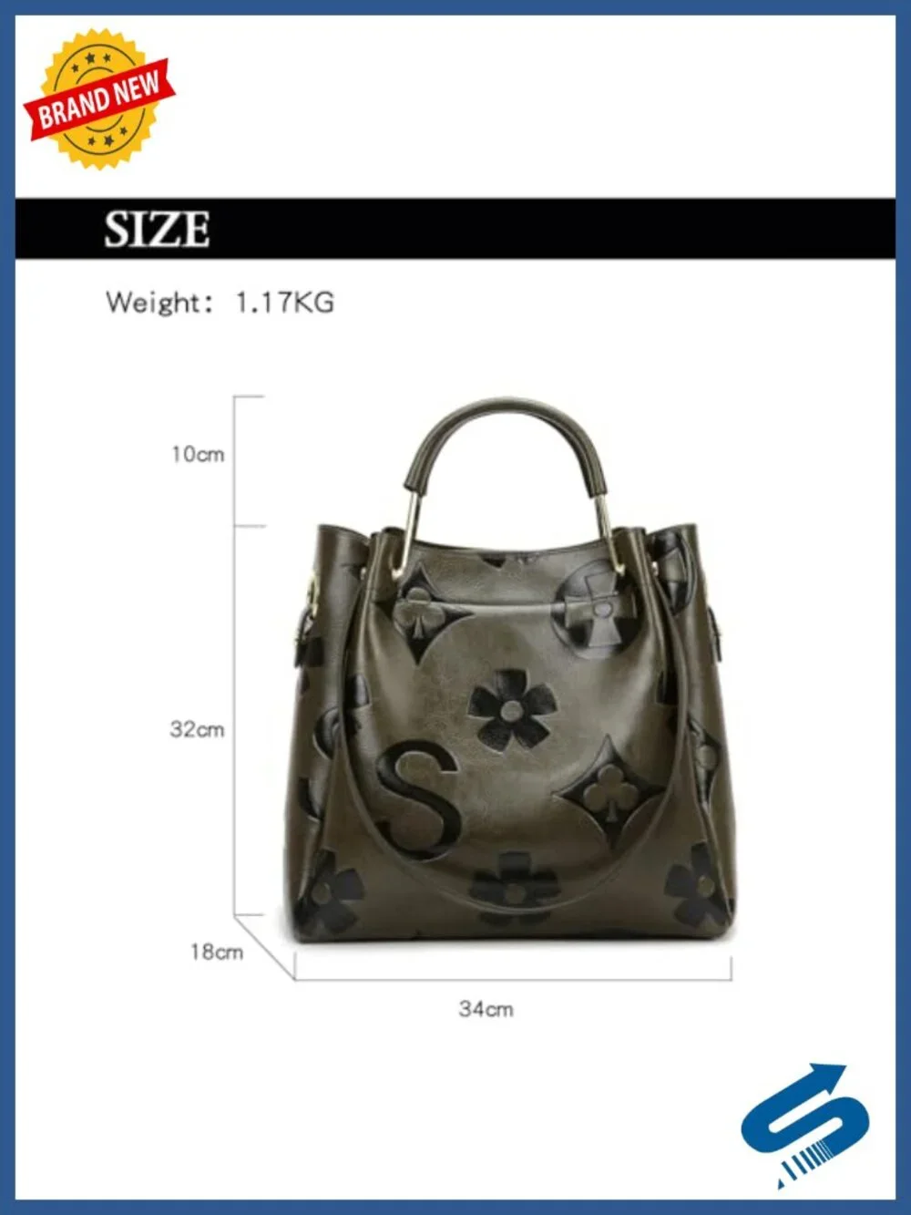 Floral Embossed Vegan Leather Top Handle Satchel Tote Shoulder Bag Set with